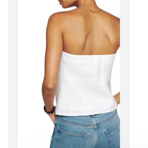 REFORMATION SPRITZ LINEN TUBE TOP - Picture 2 of 4
